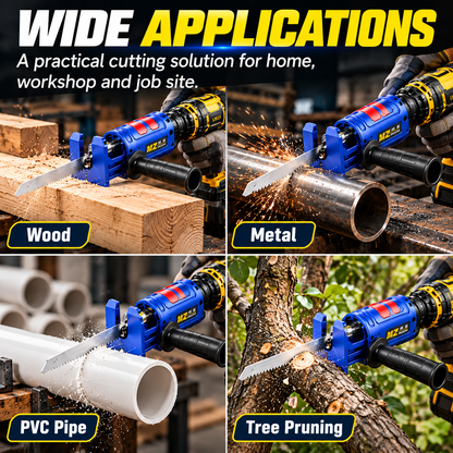 🔧 Drill to Reciprocating Saw Adapter – Turn Your Drill Into a Power Saw! 🪚