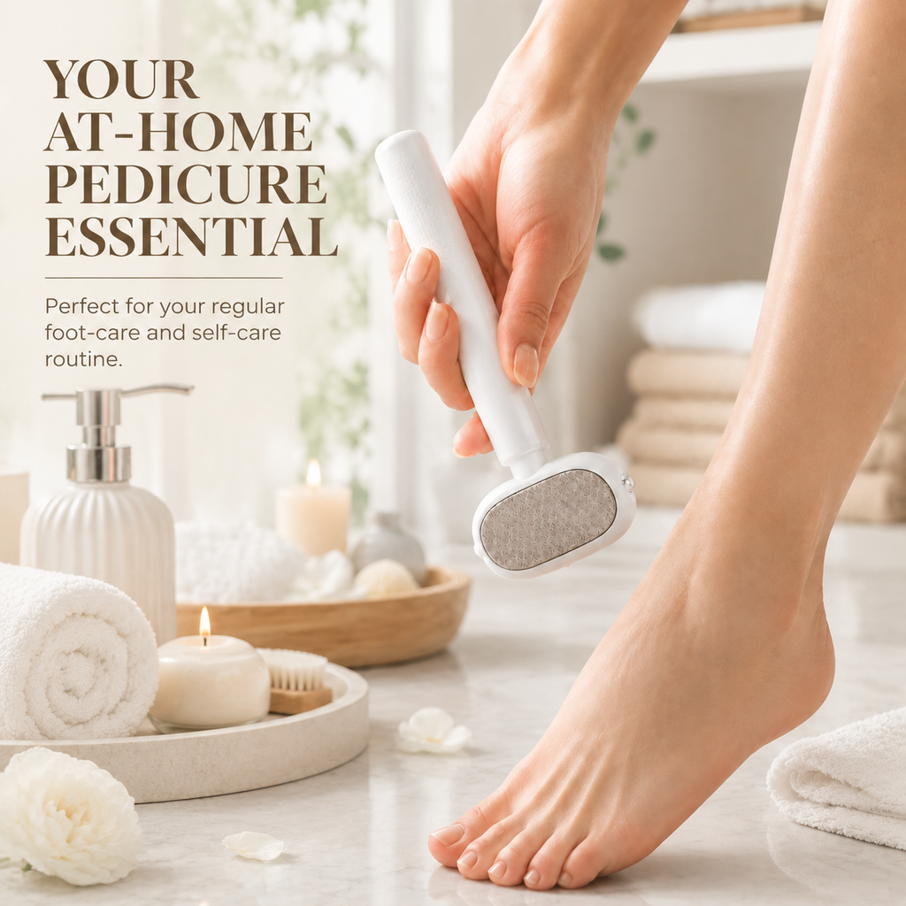 2-in-1 Foot Callus Remover – Dual-Sided Foot File with Replaceable Blade