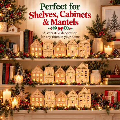 🎄🏠 Wooden Gingerbread House Decor – Bring Christmas Magic Home! ✨