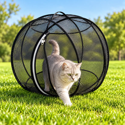Portable Mesh Cat Playpen – Foldable Indoor & Outdoor Enclosure