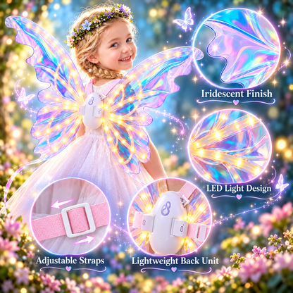 Kids’ Light-Up Moving Butterfly Wings with Music