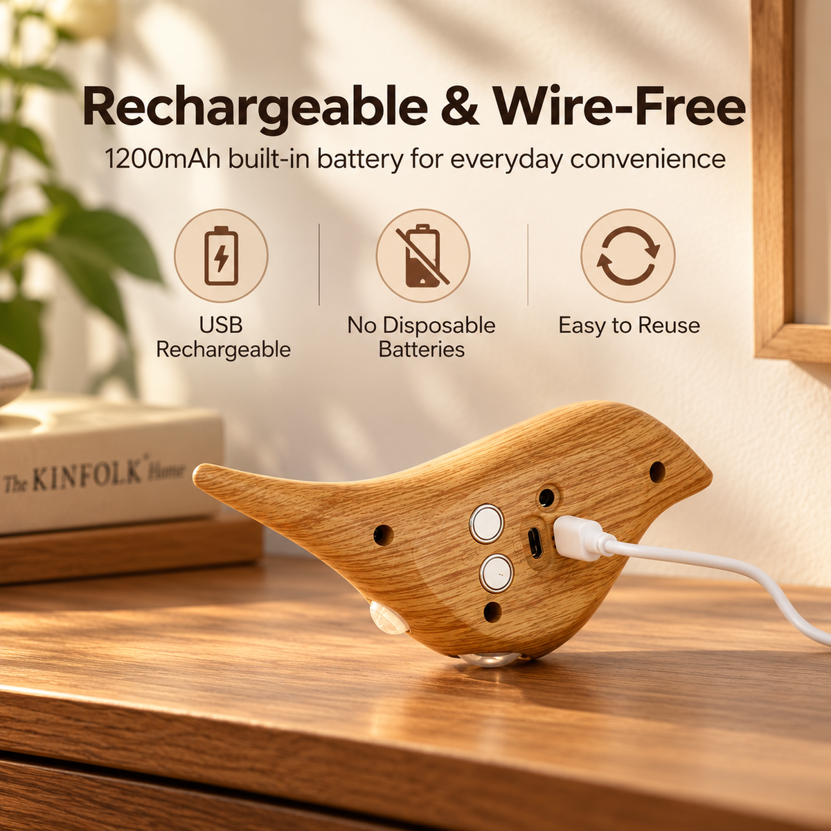 2 PCS- Bird-Shaped LED Wall Light – Warm Ambient Glow