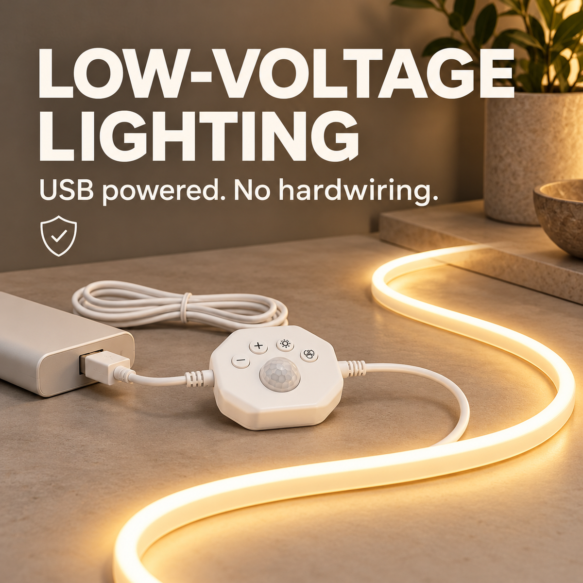 Motion Sensor LED Strip Lights – Dynamic Flowing Effects, USB Powered, Cuttable for Stairs & Home