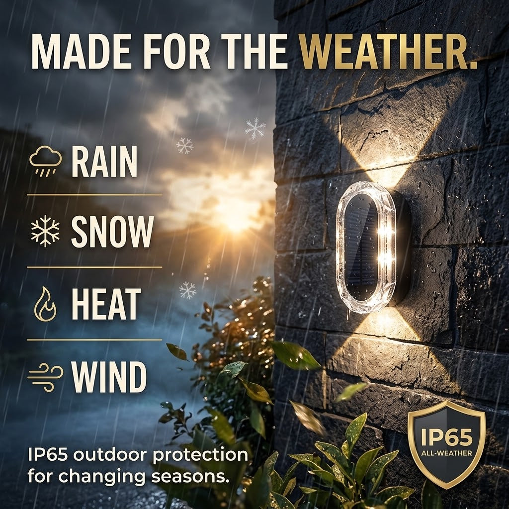 Solar Fence Lights – 7 Colors, Auto On/Off & IP65