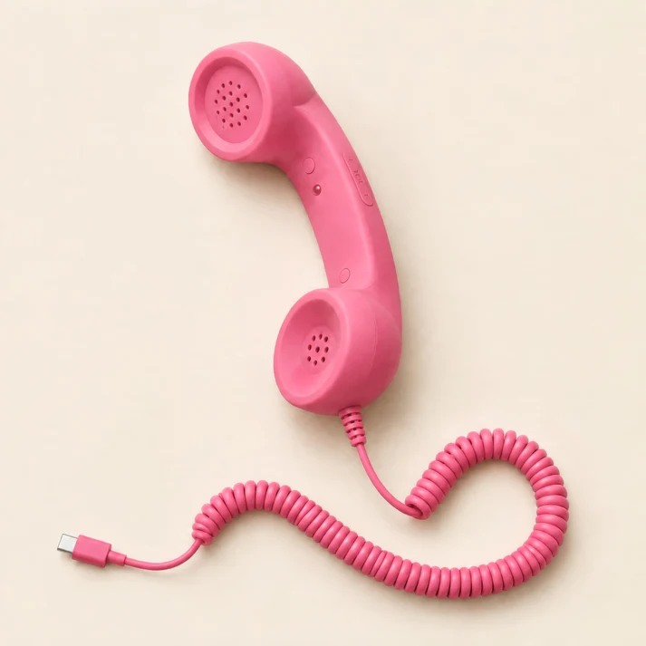 ☎️ Retro telephone handset with Type-C interface 📞