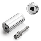 🔧Multifunctional socket tool—automatically adapts to and grips fasteners of various shapes🔧