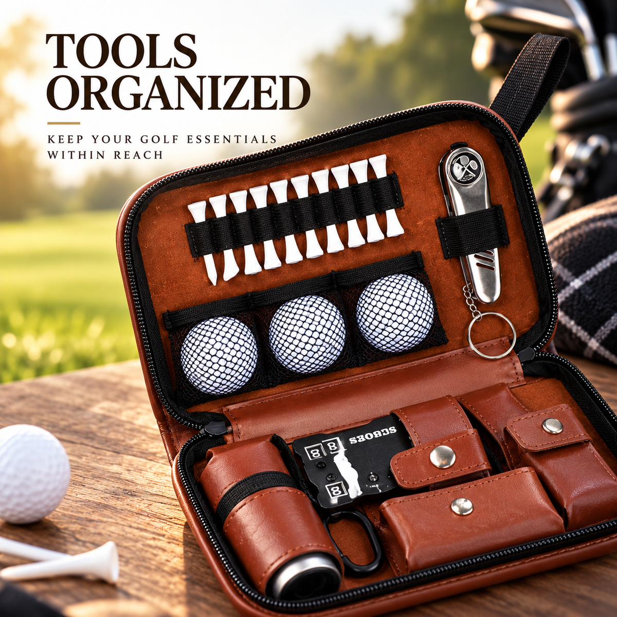 Personalized Golf Accessories Organizer Case