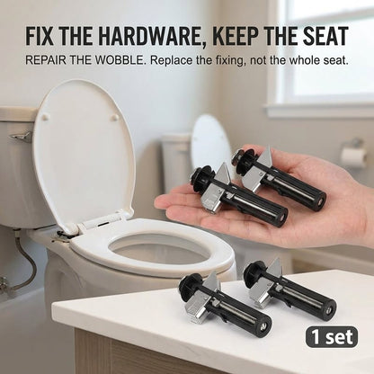 Top-Fix Toilet Seat Hinge Repair Kit – Expansion Bolts for Loose Toilet Seats