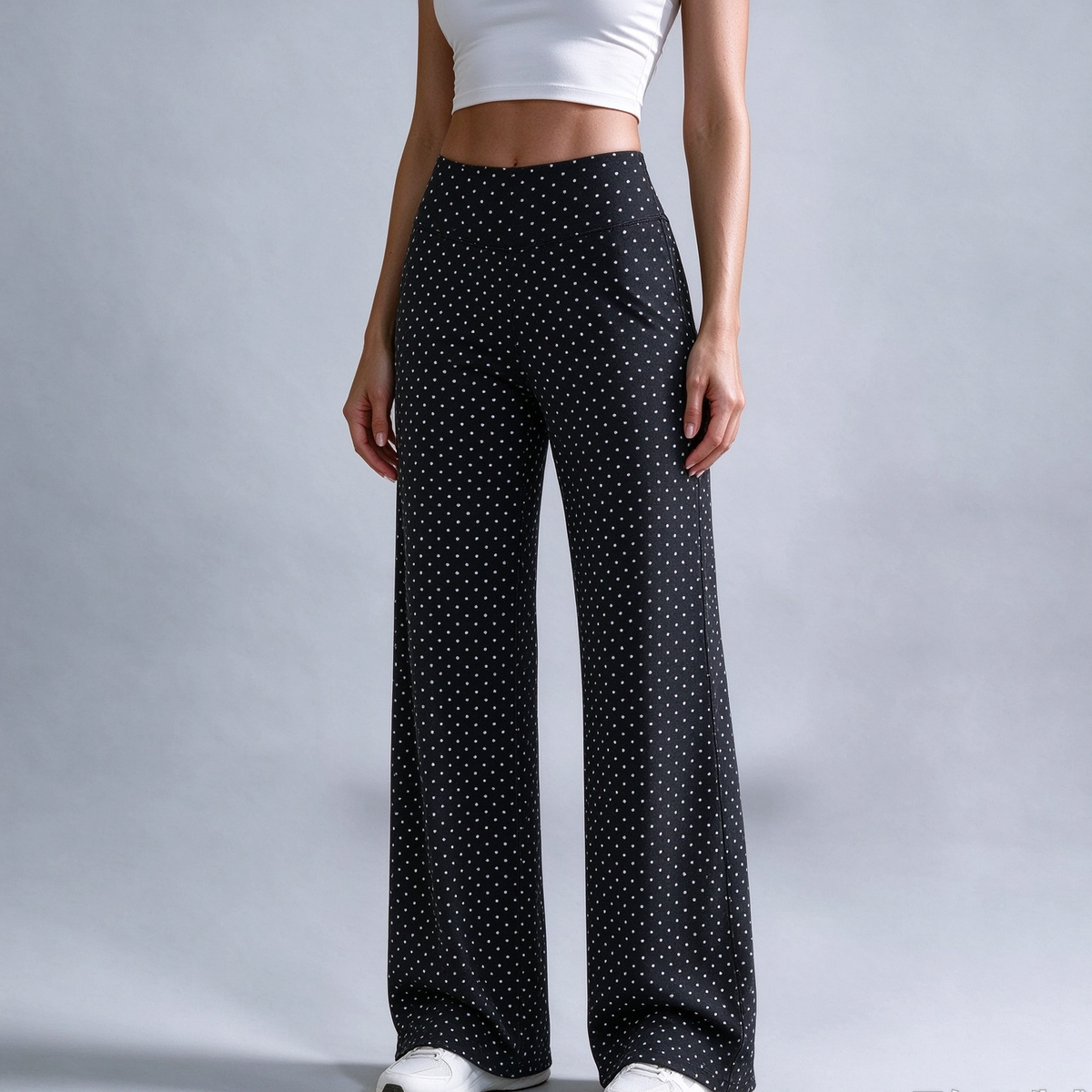 🐆 Women's Leopard Print Wide-Leg Pants ✨ – High Waist & Relaxed Fit