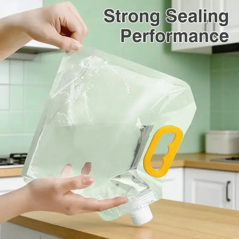5pcs/pack Grain Sealed Bags,Transparent Food Storage Bags,Moisture-Proof and Pest-Resistant
