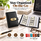 A6 Cash Savings Binder with 3-Digit Combination Lock
