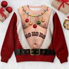 🎅Custom Funny Ugly Sweatshirt - Santa Approved Trouble Maker