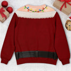 🎅Custom Funny Ugly Sweatshirt - Santa Approved Trouble Maker