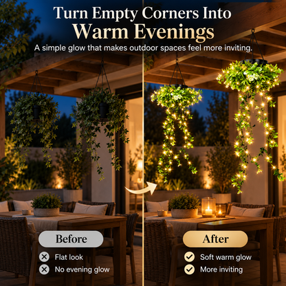 Solar Artificial Plants Hanging lights– Bring Your Garden to Life After Dark