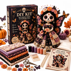 DIY Day of the Dead Butterfly Skull Doll Sewing Kit – Complete Craft Set