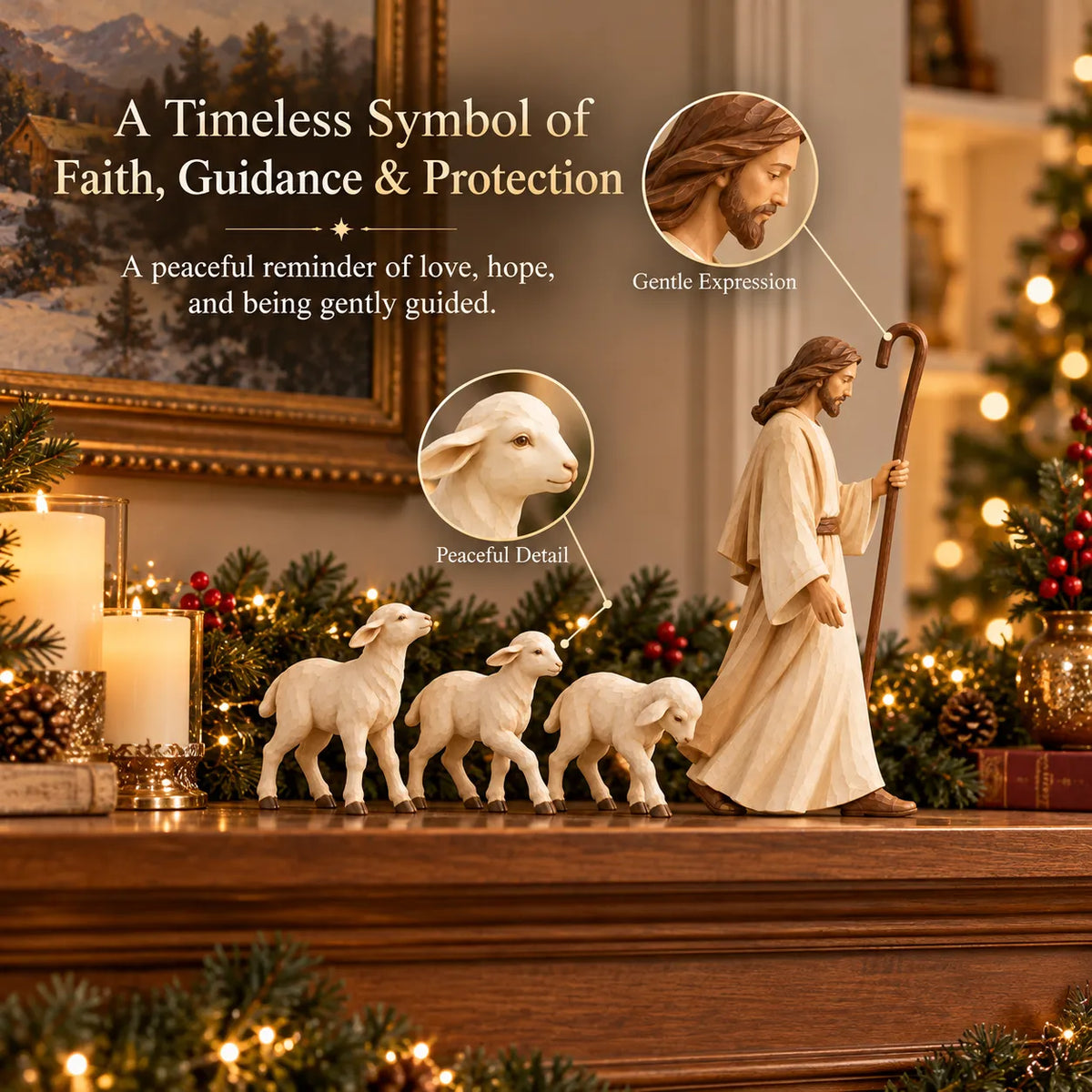 The Good Shepherd & Lambs Sculpture Collection