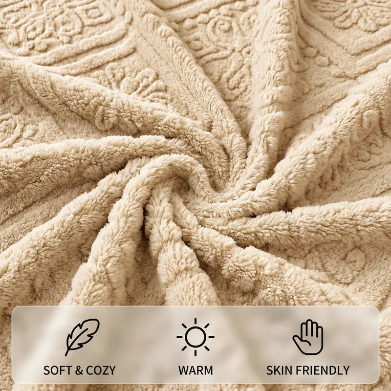 Luxury Flannel 3D Plush Fitted Sheet – Ultra-Soft, Cozy Warmth & 360° Stay-Put Fit
