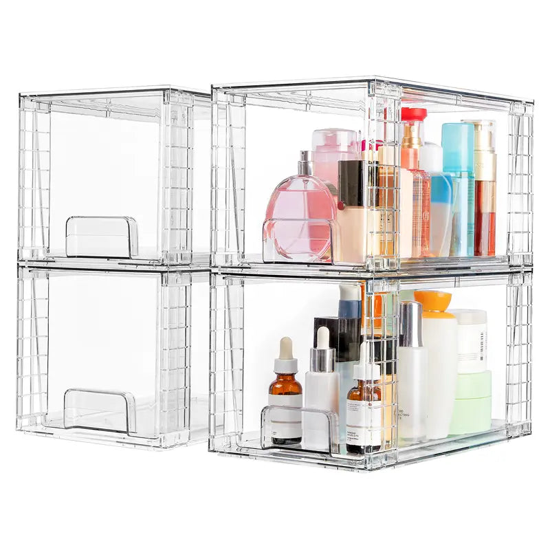 Clear Stackable Storage Drawers