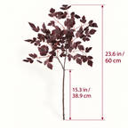 24-Inch Artificial Cimicifuga Plant with Realistic Silk Leaves and a Lifelike Touch