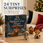 🔥LAST DAY 49% OFF-🐮 24 Days of Highland Cow Advent Calendar