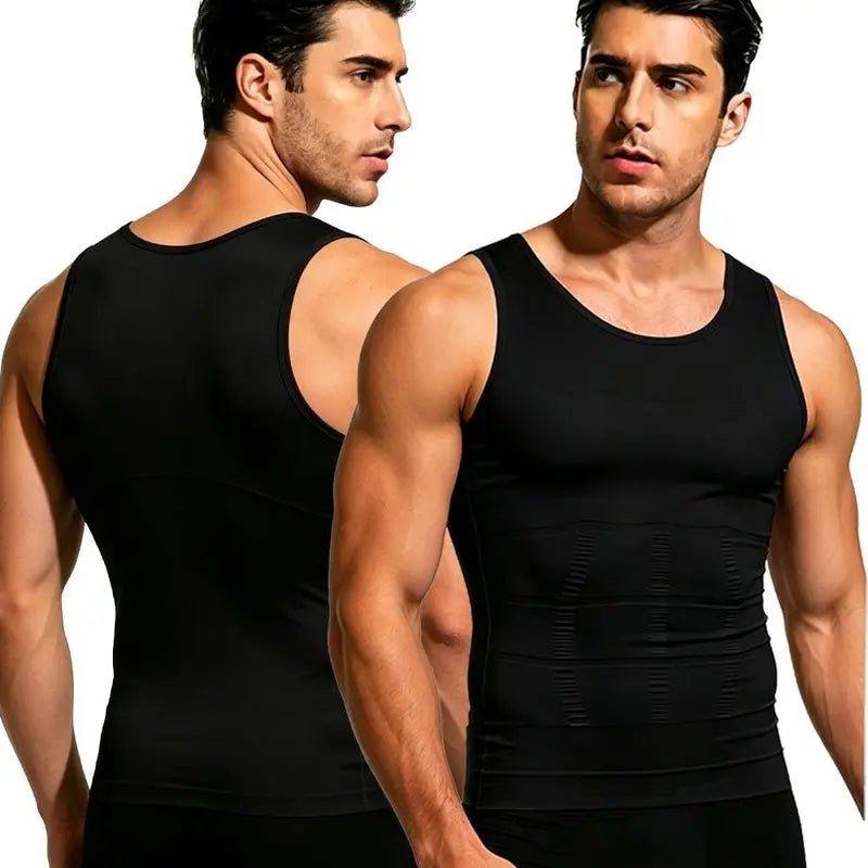 2/3/4Pack Menswear Compression Tank Top,tummy & Abdominal Control Body Shaper Trainer Vest