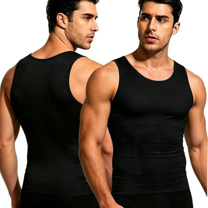 2/3/4Pack Menswear Compression Tank Top,tummy & Abdominal Control Body Shaper Trainer Vest