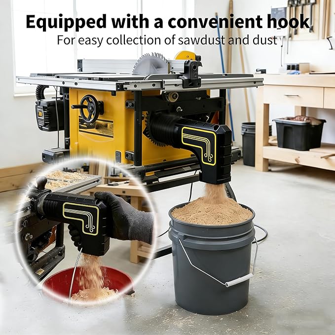 Table Saw Dust Collection Adapter – No Vacuum Needed, Less Sawdust & Easy Cleanup