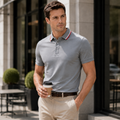 Men's Cool & Breathable Summer Polo Shirt – Stretch Slim Fit
