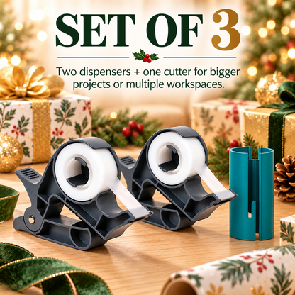🎁 3-Piece Gift Wrapping Table Clamp Set – Make Gift Wrapping Faster & Easier! 🎄