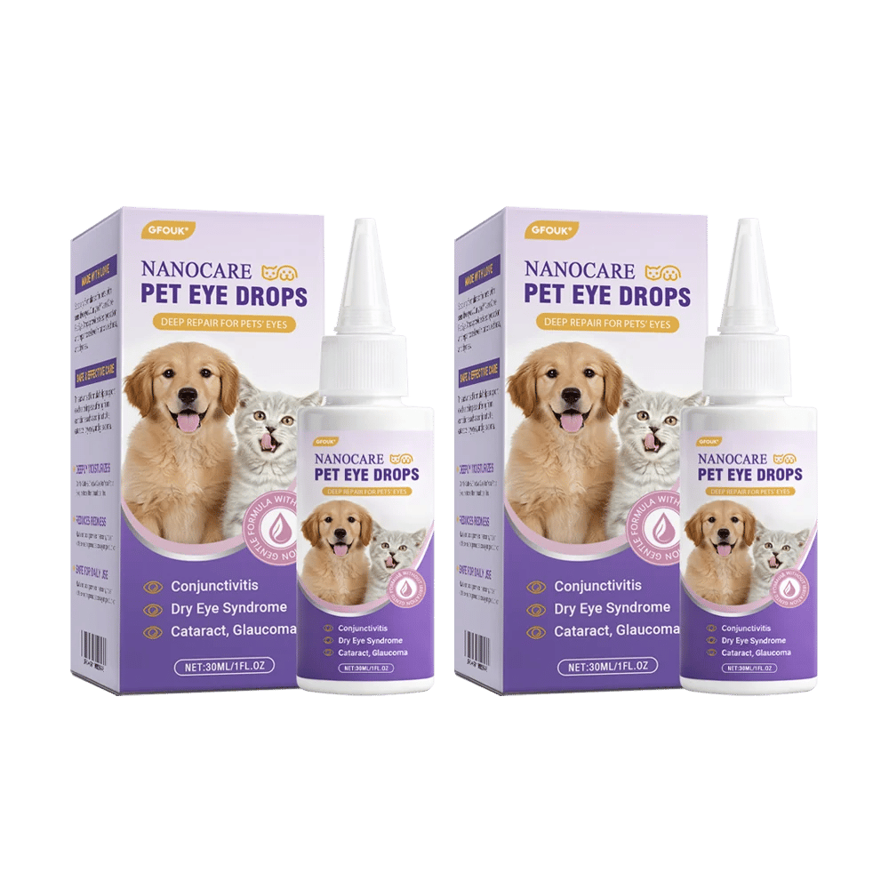 👩‍⚕️NanoCare Pet Eye Drops ☑️ FDA Approved | Relieves Conjunctivitis, Dry Eyes, Cataracts, and Keratitis😸 🐶