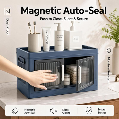 📦20" Multi-Purpose Storage Cabinet with Magnetic Auto-Close Doors & Carry Handles📦