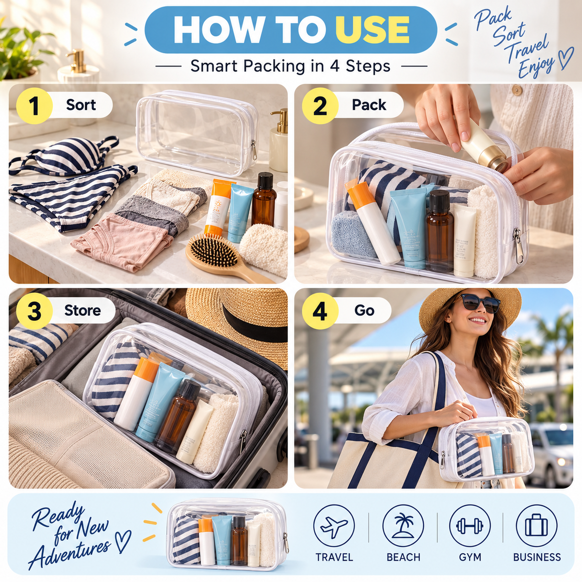 Clear Travel Bags That Make Packing Faster and Easier