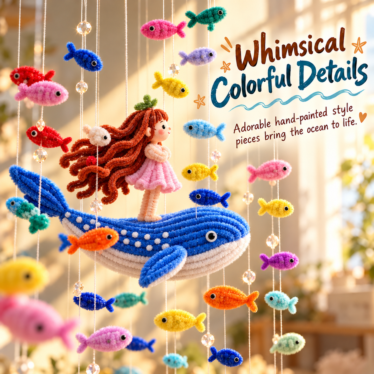 🐟DIY Ocean Fish Wind Chime Kit – Create Your Own Seaside Magic! ✨
