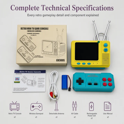 Vintage Handheld Gaming Console with 2.8in IPS Screen