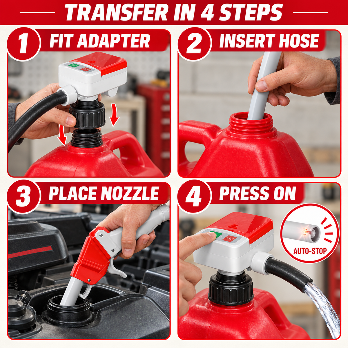 Automatic Fuel Transfer Pump with Auto-Stop Sensor