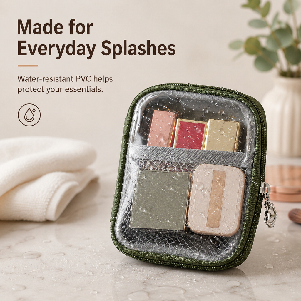 💄2-Pack Mini Makeup Bags with Compartments ✨