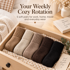 5-Pack Women’s Warm Mid-Calf Socks