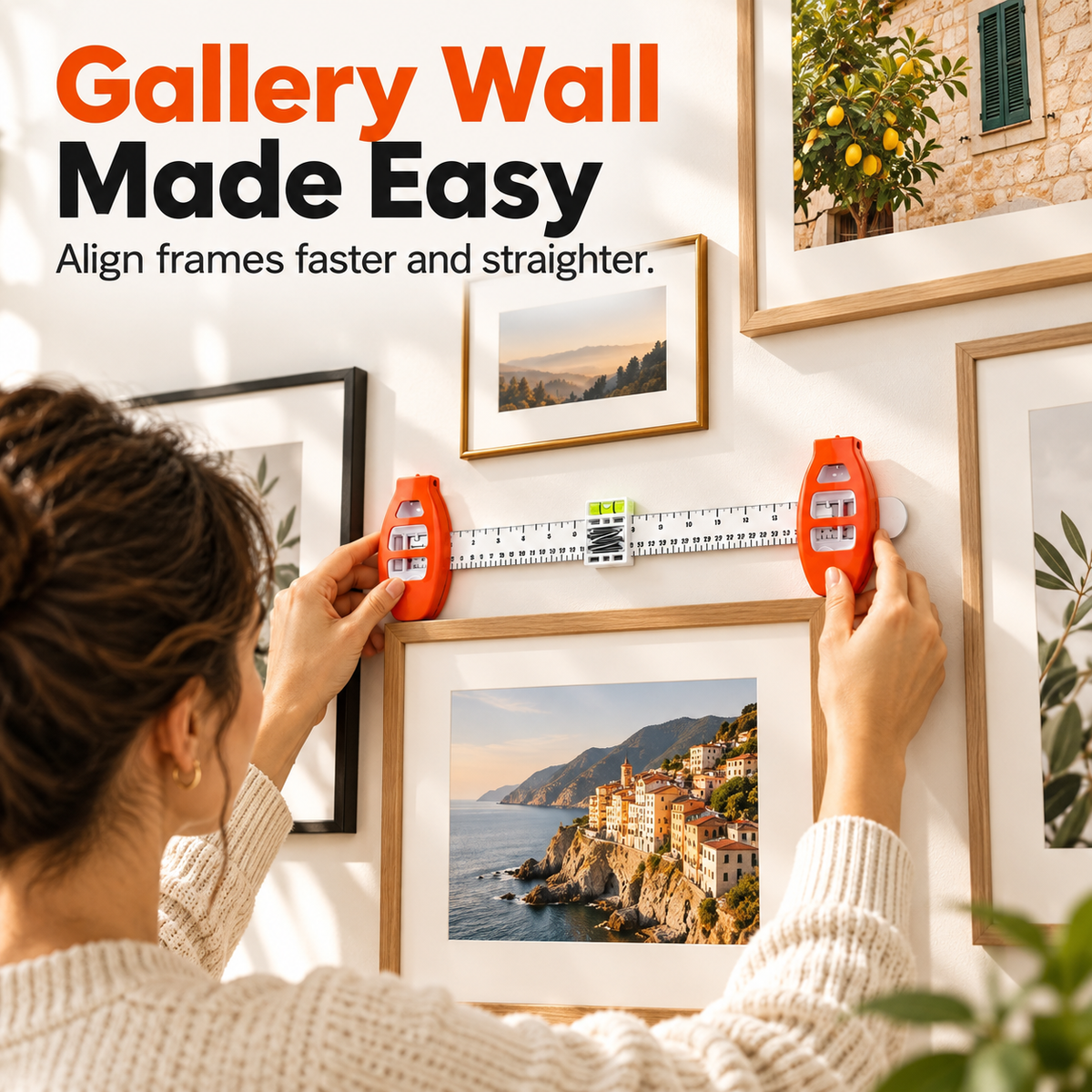Hang It Straight the First Time – Easy Picture Hanging & Alignment Tool
