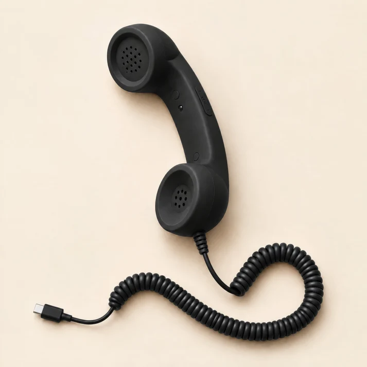 ☎️ Retro telephone handset with Type-C interface 📞