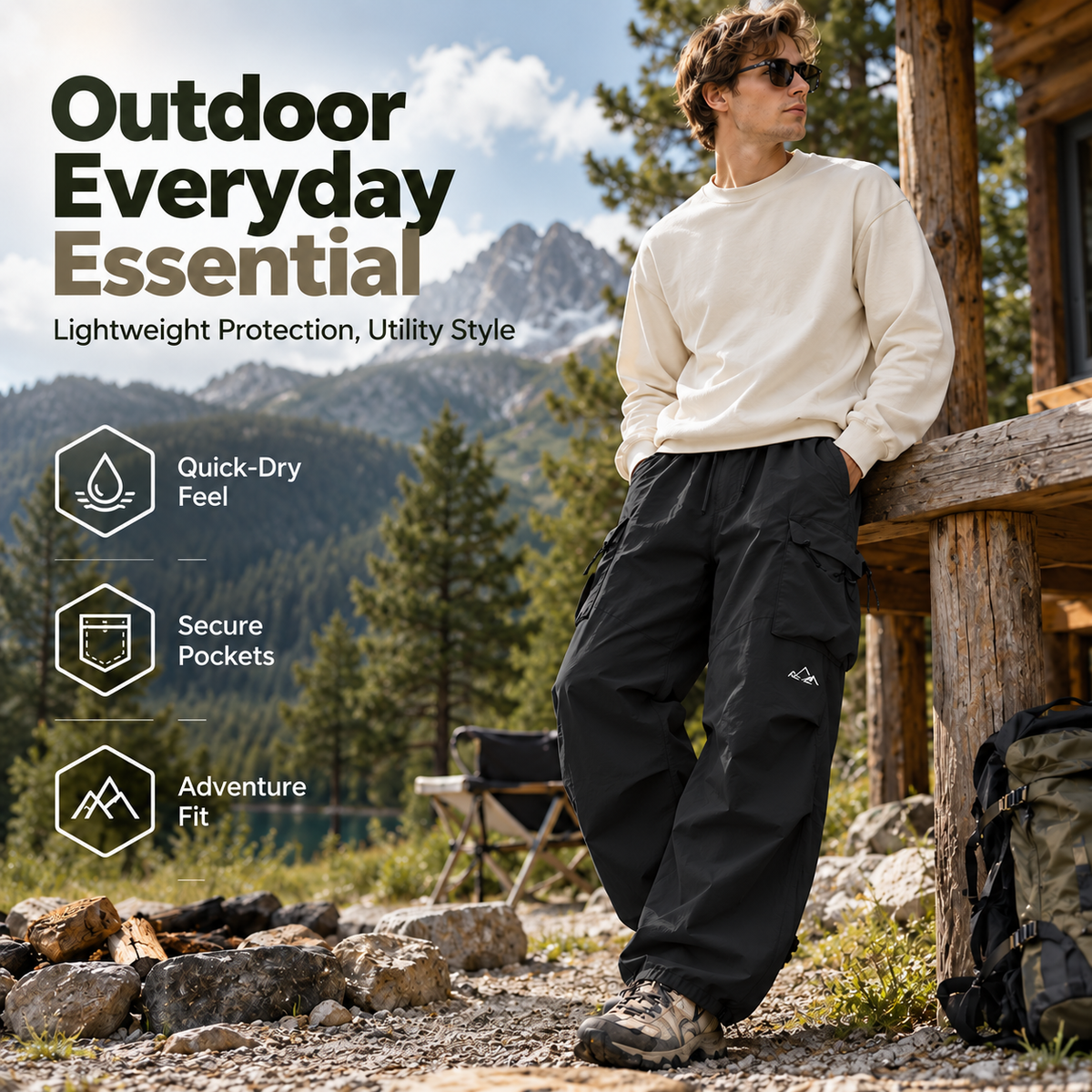 Unisex Water-Resistant Quick-Dry Hiking Pants