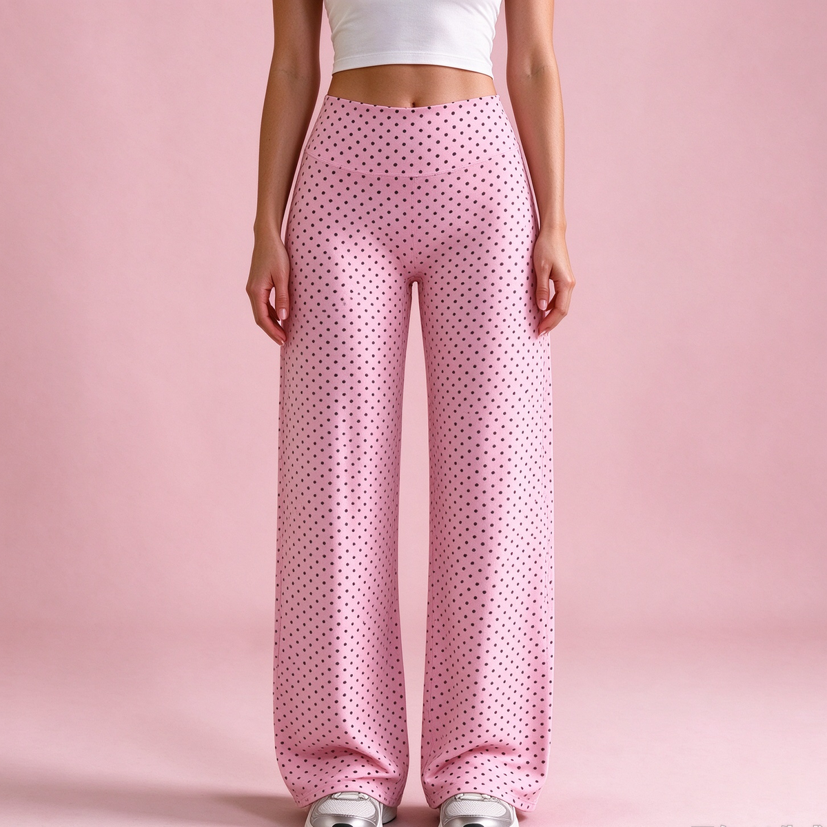 🐆 Women's Leopard Print Wide-Leg Pants ✨ – High Waist & Relaxed Fit