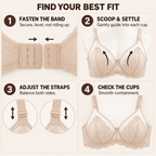 Full-Coverage Lace Minimizer Underwire Bra