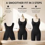 The Ultimate No-Hassle Bodysuit: Open-Back Tummy Control & Butt Lifting Shaper