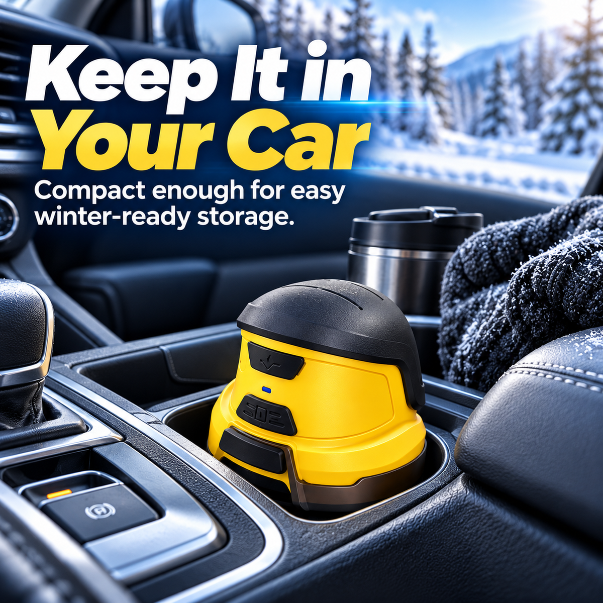 🚗 Cordless Electric Car Snow Remover – Clear Winter Snow with Ease! ❄️