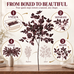 24-Inch Artificial Cimicifuga Plant with Realistic Silk Leaves and a Lifelike Touch