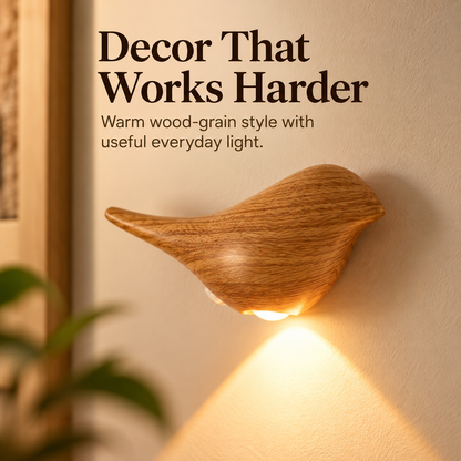 2 PCS- Bird-Shaped LED Wall Light – Warm Ambient Glow