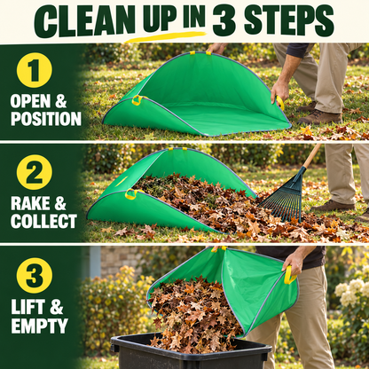 Pop-Up Leaf Collector – Large Capacity Foldable Yard Waste Bag for Easy Lawn & Garden Cleanup