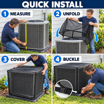 Outdoor AC Mesh Cover for Cleaner, Better-Protected Units
