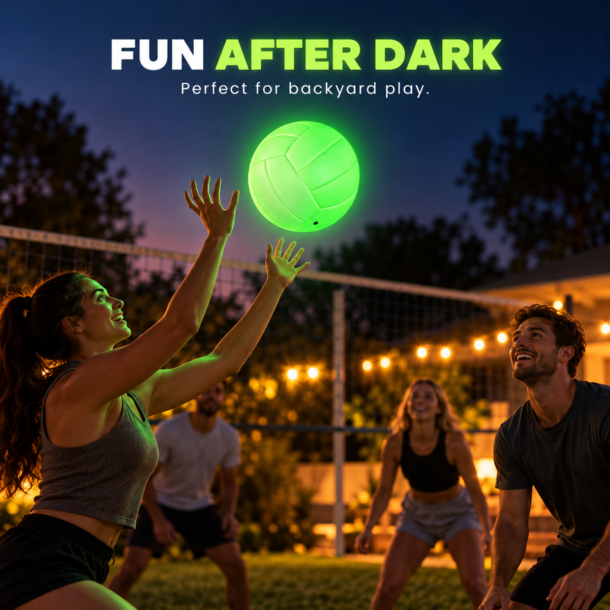 🏐 Glow-in-the-dark volleyball – Light Up Your Game After Dark! 🏐