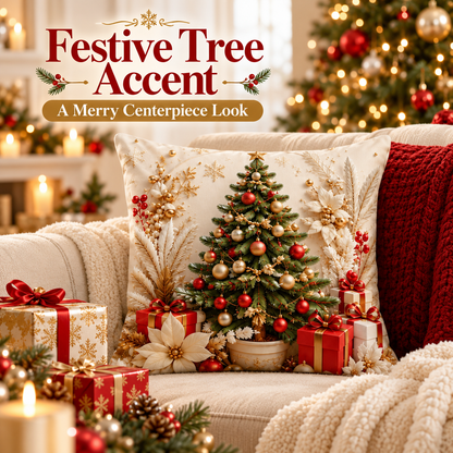 4 pack Christmas Pillow Cover Set – Easy Holiday Accent for a Festive Look